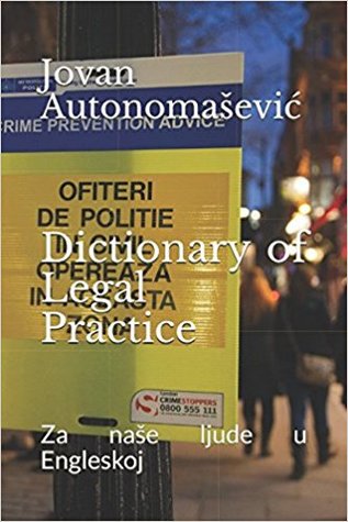 Dictionary of Legal Practice: Za naše ljude u Engleskoj