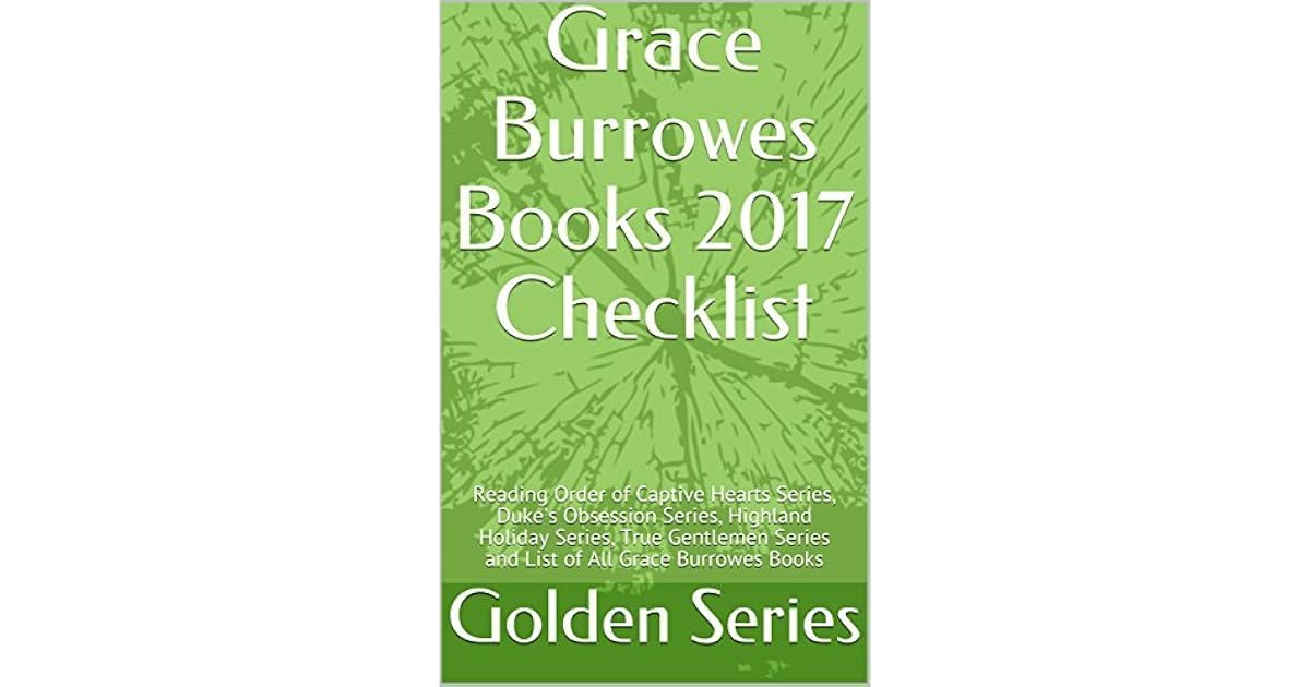 Grace Burrowes Books 2017 Checklist: Reading Order of Captive Hearts ...