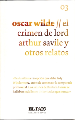 Portada de El crimen de Lord Arthur Savile y otros relatos, de Oscar Wilde