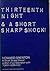 13th Night and a Short Sharp Schock (Methuen New Theatrescript)