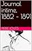 Journal intime, 1882 – 1891 (French Edition)