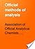 Official Methods of Analysis of the Association of Official Analytical Chemists. Fifteenth Edition. Two Volumes