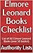 Elmore Leonard Books Checklist by Authority List