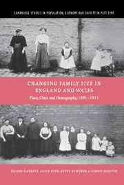 Changing Family Size in England and Wales: Place, Class and Demography, 1891-1911
