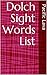 Dolch Sight Words List