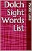Dolch Sight Words List by Pacific Lava