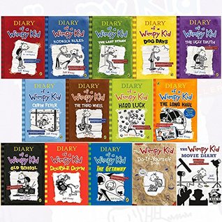 diary of a wimpy kid collection 14 books set by jeff kinney (diary of a wimpy kid,rodrick rules,the last straw,dog days,the ugly truth,[hardcover] the getaway,double down,the wimpy kid movie diary (Paperback)