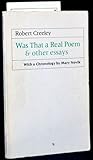 Was That a Real Poem and Other Essays Was That a Real Poem and Other Essays