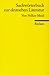 Sachwörterbuch zur deutschen Literatur by Volker Meid