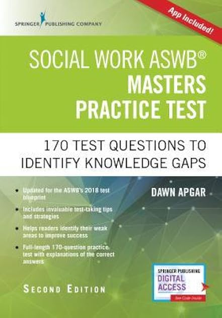 Social Work ASWB Masters Practice Test: 170 Questions to Identify Knowledge Gaps (Book + Digital Access)
