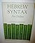 Hebrew Syntax by R.J. Williams
