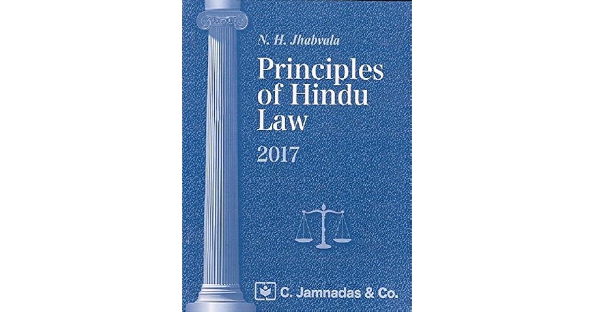 Jhabvala Law Series Principles of Hindu Law for BSL & LL.B by