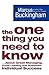The One Thing You Need to Know: ... About Great Managing, Great Leading and Sustained Individual Success