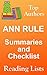 ANN RULE SUMMARIES AND CHEC...