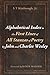 Alphabetical Index to the First Lines of All Stanzas of Poetry by John and Charles Wesley