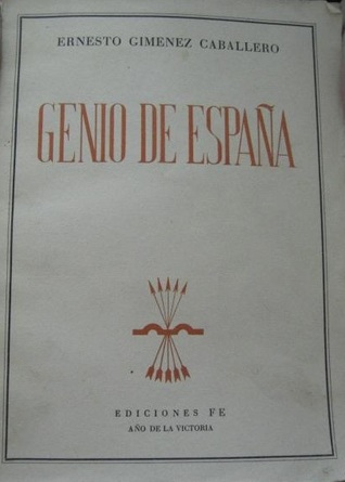 Portada de Genio de España, de Ernesto Giménez Caballero