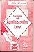 Lectures on Administrative Law