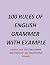 !00 RULES OF ENGLISH GRAMMER by Rohan kumar