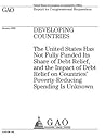 Developing Countries: The United States Has Not Fully Funded Its Share of Debt Relief, and the Impact of Debt Relief on Countries' Poverty-Reducing Spending Is Unknown Developing Countries: The United States Has Not Fully Funded Its Share of Debt Relief, and the Impact of Debt Relief on Countries' Poverty-Reducing Spending Is Unknown