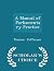 A Manual of Parliamentary Practice - Scholar's Choice Edition