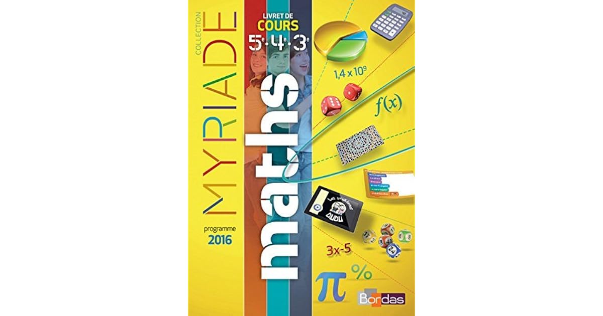 Manuel De Maths Myriade 6ème En Ligne Gratuit