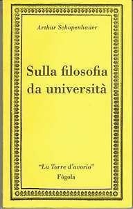 Sulla filosofia da università