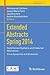 Extended Abstracts Spring 2014: Hamiltonian Systems and Celestial Mechanics; Virus Dynamics and Evolution (Research Perspectives CRM Barcelona)