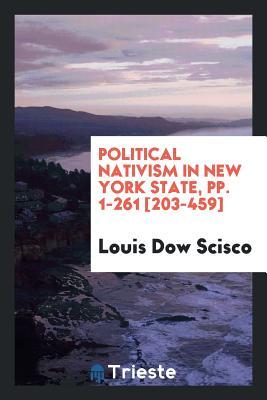 Political Nativism in New York State (Paperback)