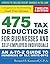475 Tax Deductions for Businesses and Self-Employed Individuals: An A-to-Z Guide to Hundreds of Tax Write-Offs (422 Tax Deductions for Businesses and Self-Employed Individuals)