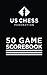 50 Game Scorebook by U.S. Chess Federation