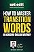 How to master transition wo...