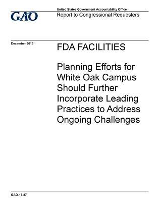FDA Facilities: Planning Efforts for White Oak Campus Should Further Incorporate Leading Practices to Address Ongoing Challenges
