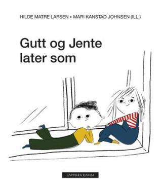 Gutt og jente later som