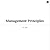 Management principles