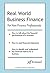Real World Business Finance: For Non-Finance Professionals