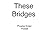 These Bridges by Phoebe Eclair-Powell