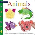 Alphaprints Animals Flash Card Book: A first animal book with 20 press-out flash cards
