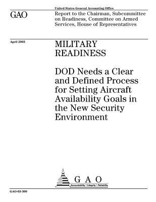 Military Readiness: Dod Needs a Clear and Defined Process for Setting Aircraft Availability Goals in the New Security Environment