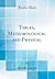 Tables, Meteorological and Physical (Classic Reprint)