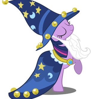 Twilight Sparkle Buys a Cursed Starswirl the Bearded Costume on Her Way to a Convention, Which Then Transforms and Transports Her