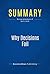 Summary: Why Decisions Fail: Review and Analysis of Nutt's Book