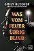Was vom Feuer übrig blieb (German Edition)