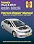 Honda Civic (12-15) & CR-V (12-16) Haynes Manual (Does not include information specific to CNG or hybrid models. Includes thorough vehicle coverage apart from the specific exclusion noted.)