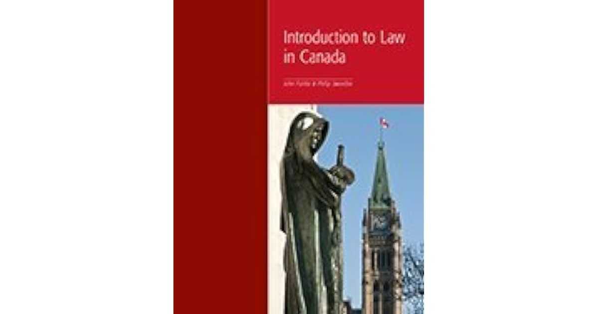 Introduction to Law in Canada by John Fairlie