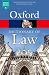 A Dictionary of Law by Jonathan Law
