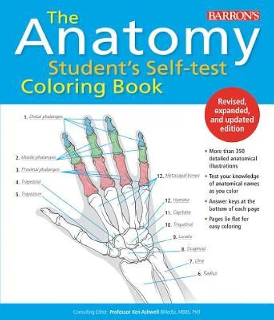 Anatomy Student's Self-Test Coloring Book (Barron's Test Prep)