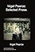 Nigel Pearce: Selected Prose