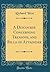 A Discourse Concerning Treasons, and Bills of Attainder (Classic Reprint)