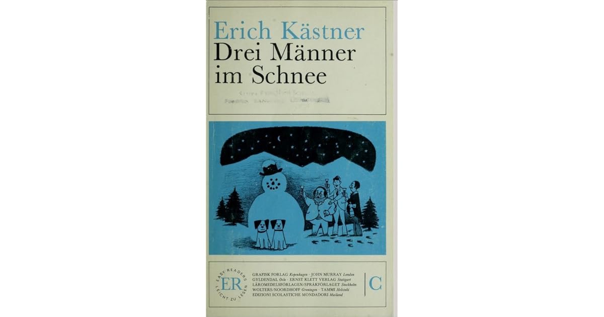 Drei Männer Im Schnee Buch Drei Männer im Schnee by Erich Kästner