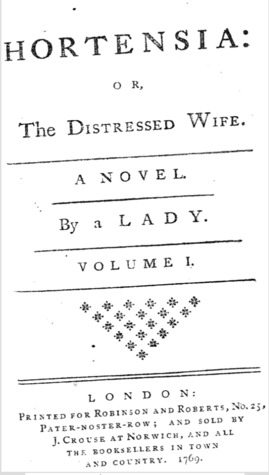 Hortensia; or, the distressed wife